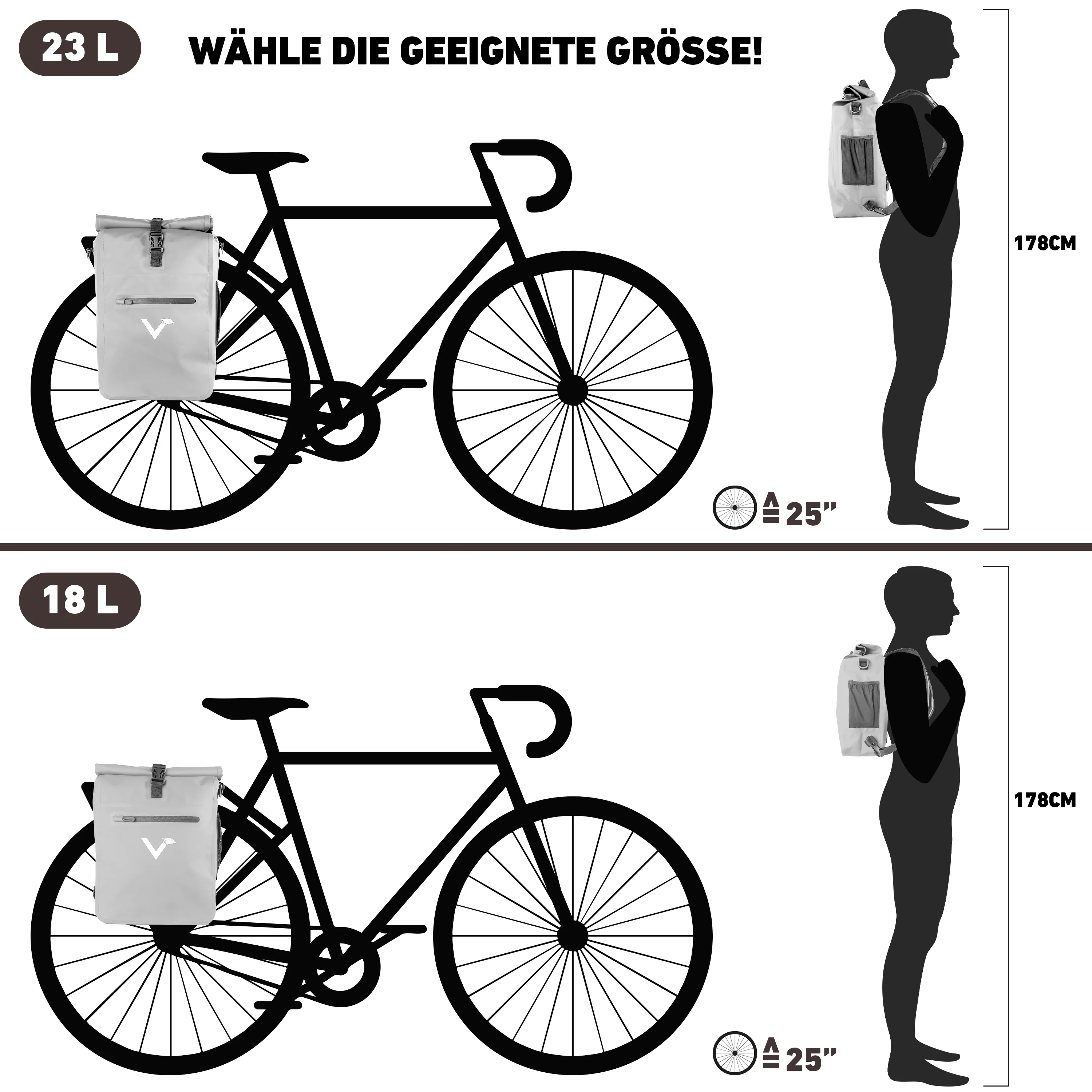ValkOne Light - 3in1 Fahrradtasche - perfekt für deinen Alltag! - Image 31
