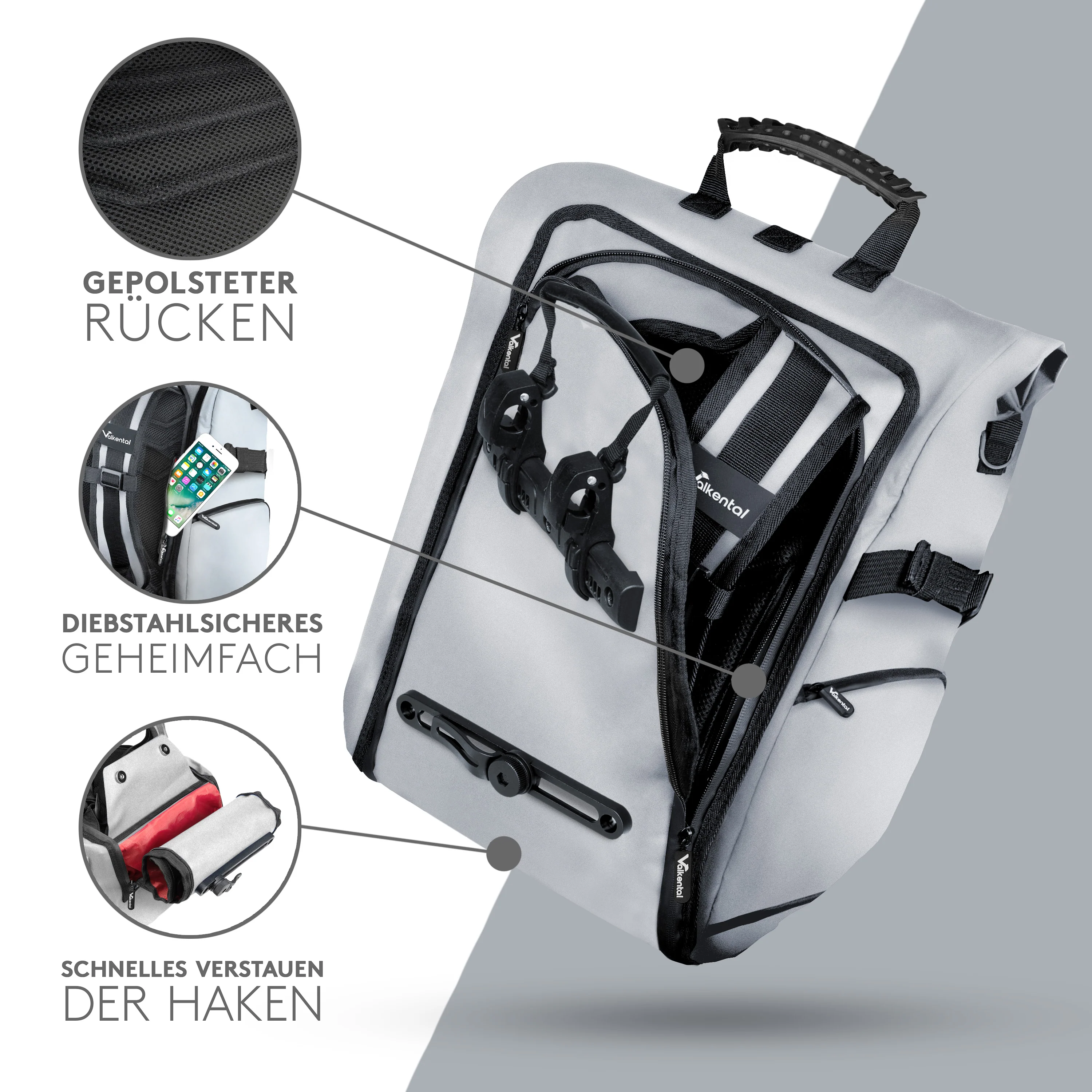 ValkPro 3in1 Fahrradtasche - hochfunktionales Multitalent - Image 18