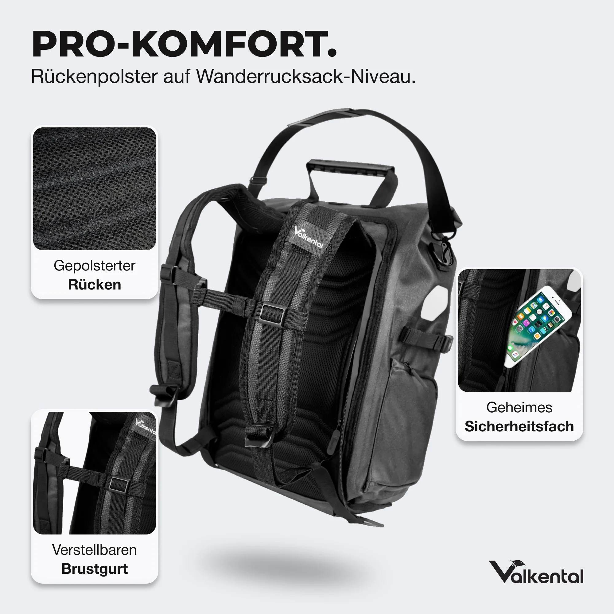 ValkPro 3in1 Fahrradtasche - hochfunktionales Multitalent - Image 24