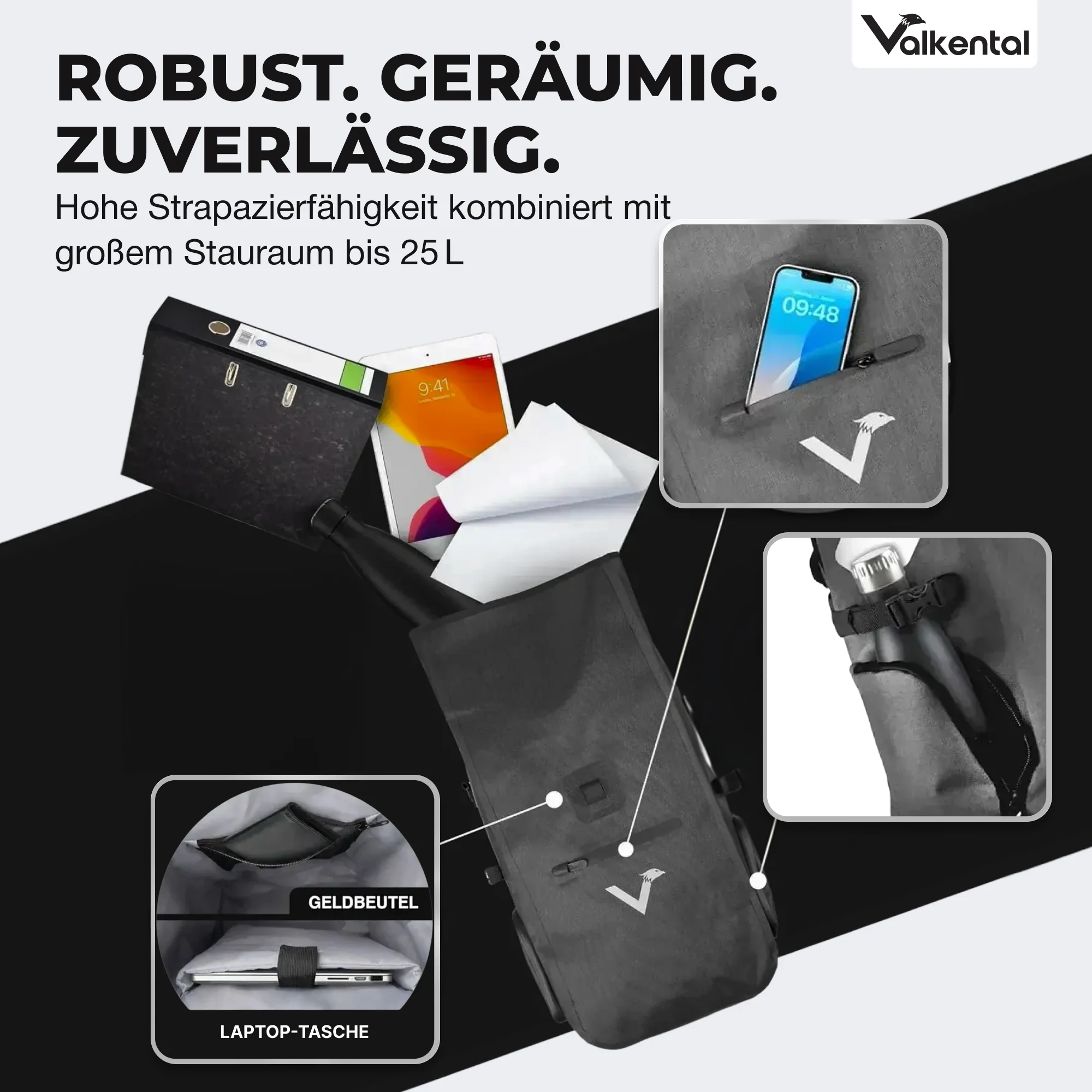 ValkPro 3in1 Fahrradtasche - hochfunktionales Multitalent - Image 26