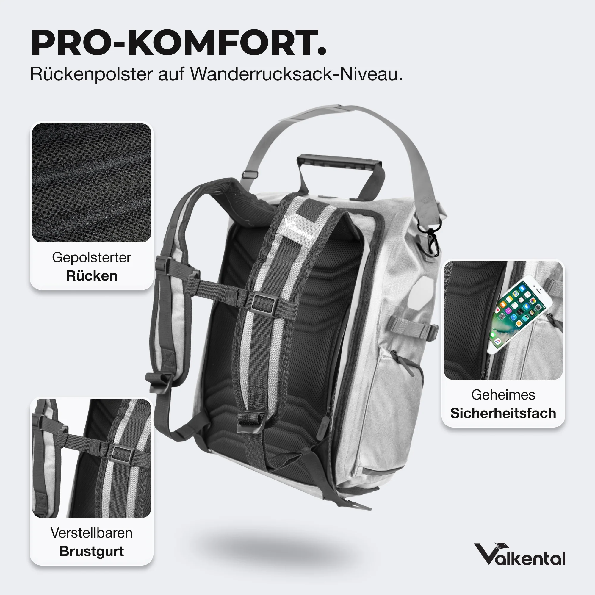 ValkPro 3in1 Fahrradtasche - hochfunktionales Multitalent - Image 4