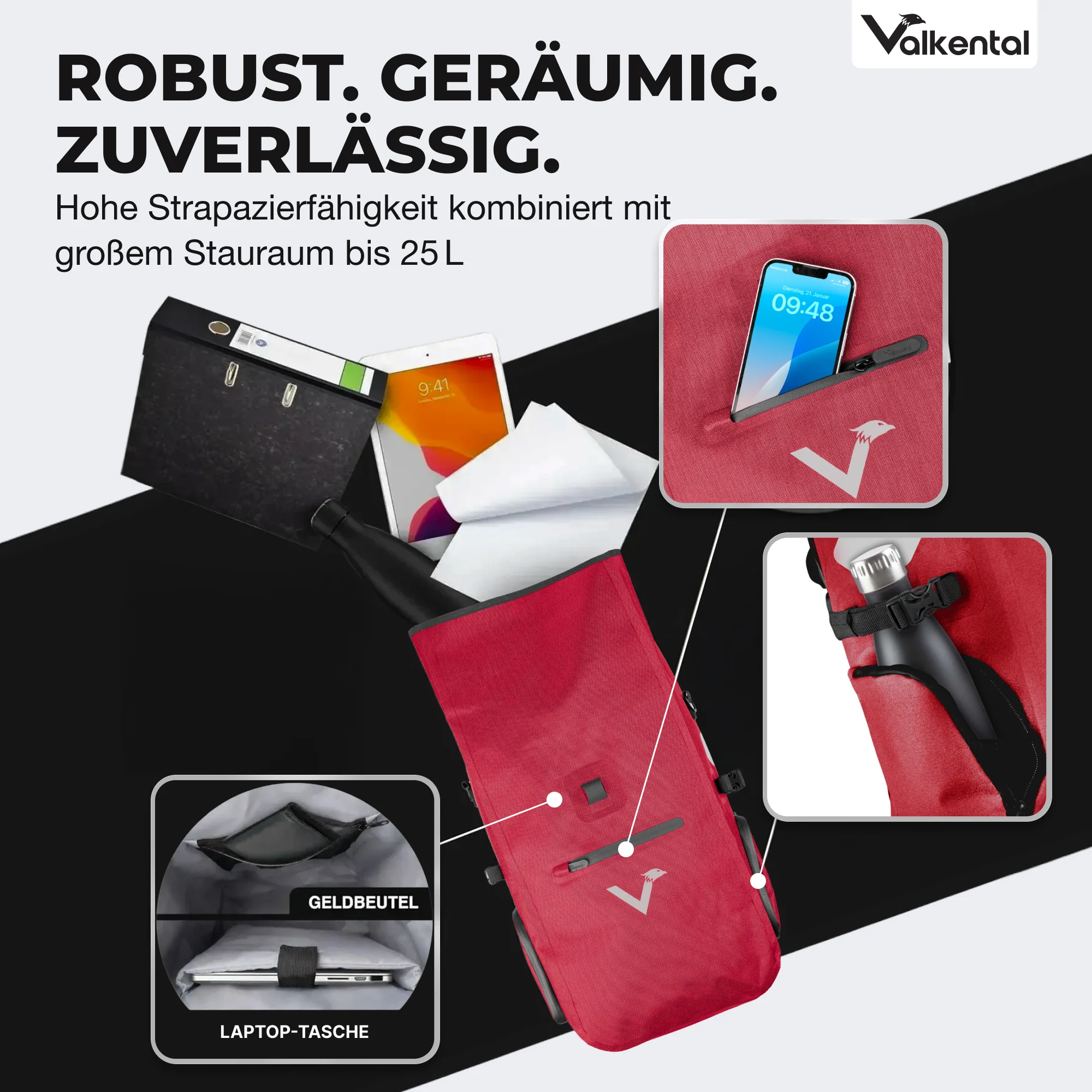 ValkPro 3in1 Fahrradtasche - hochfunktionales Multitalent - Image 40