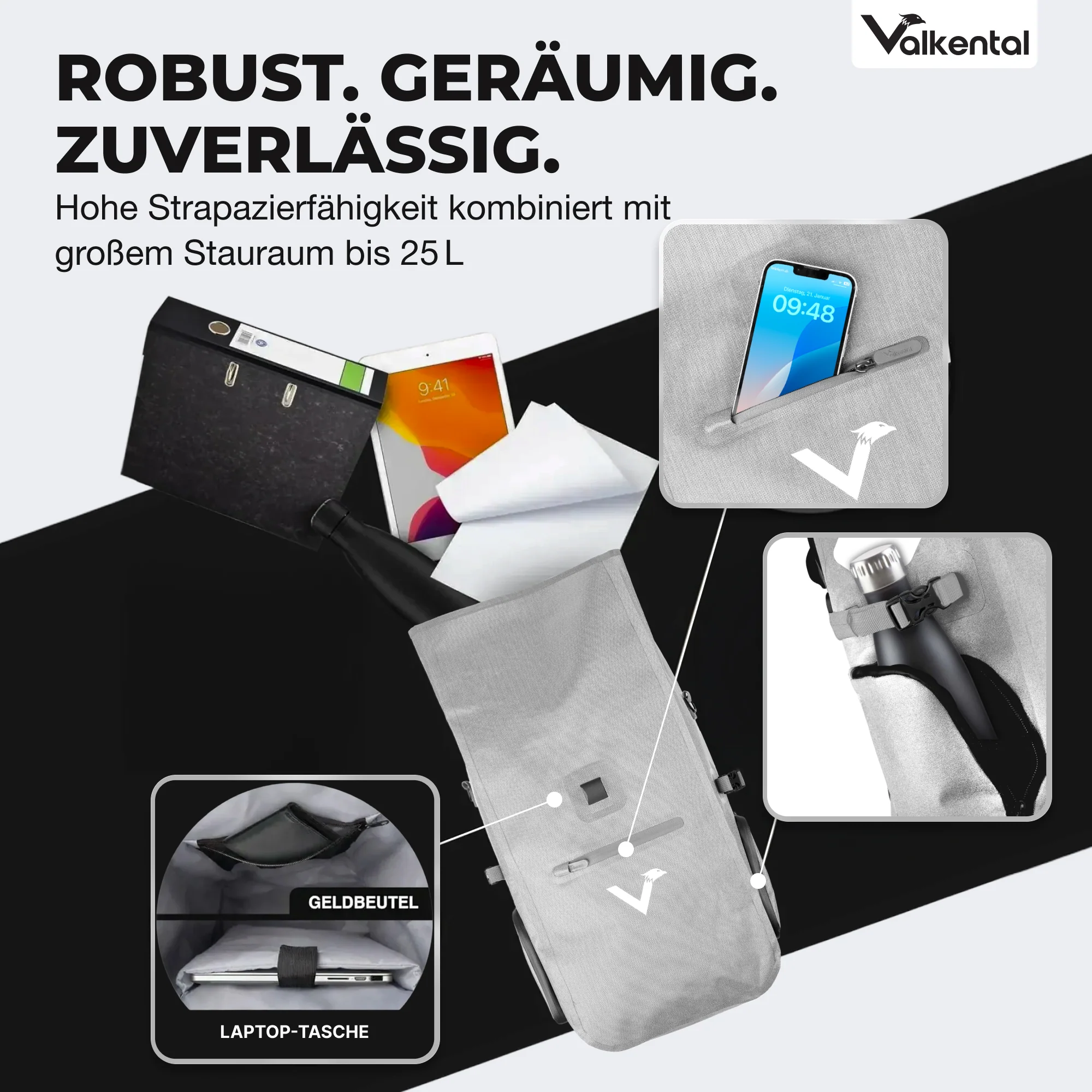 ValkPro 3in1 Fahrradtasche - hochfunktionales Multitalent - Image 6