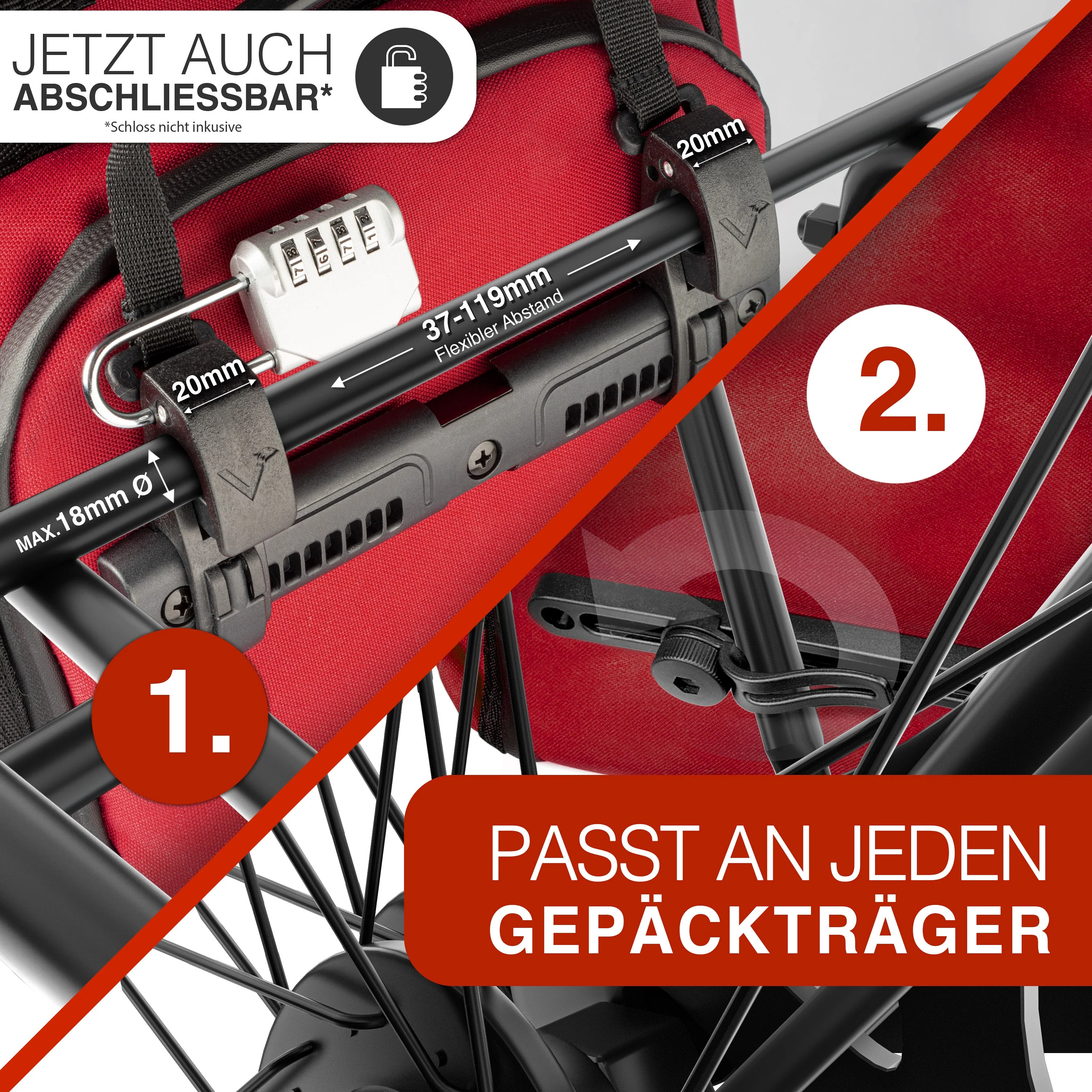 ValkPro 3in1 Fahrradtasche - hochfunktionales Multitalent - B-WARE - Image 11