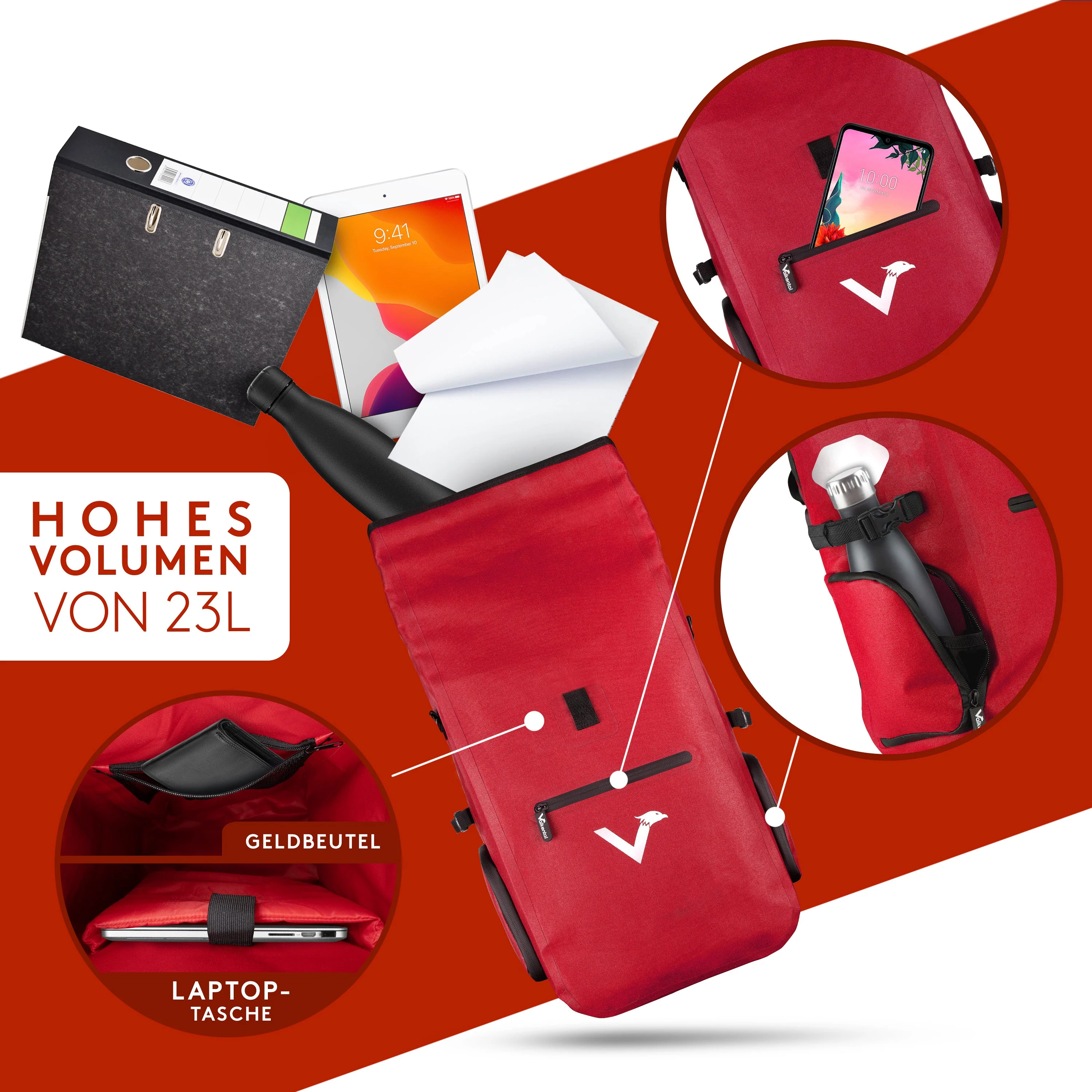 ValkPro 3in1 Fahrradtasche - hochfunktionales Multitalent - B-WARE - Image 13