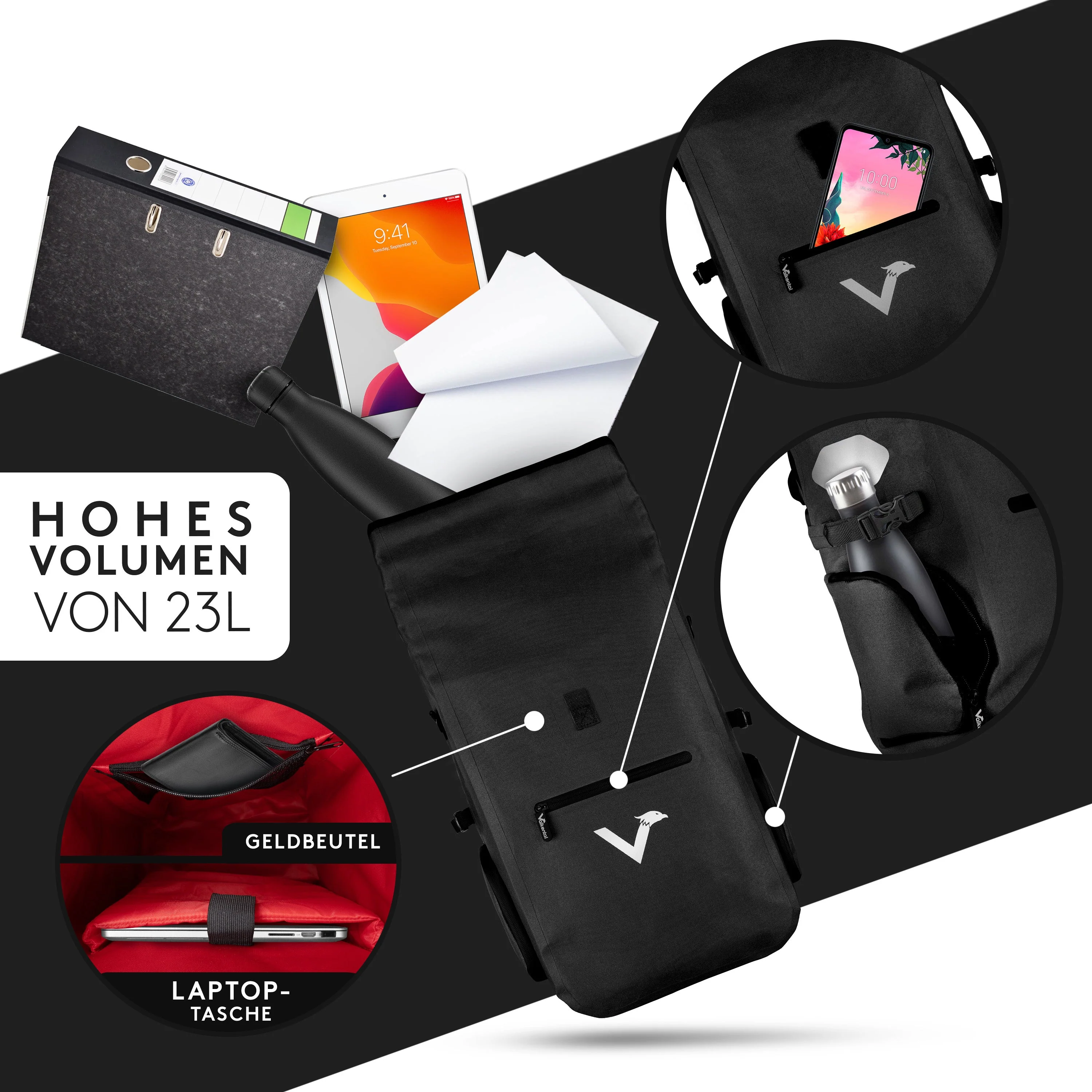 ValkPro 3in1 Fahrradtasche - hochfunktionales Multitalent - B-WARE - Image 26