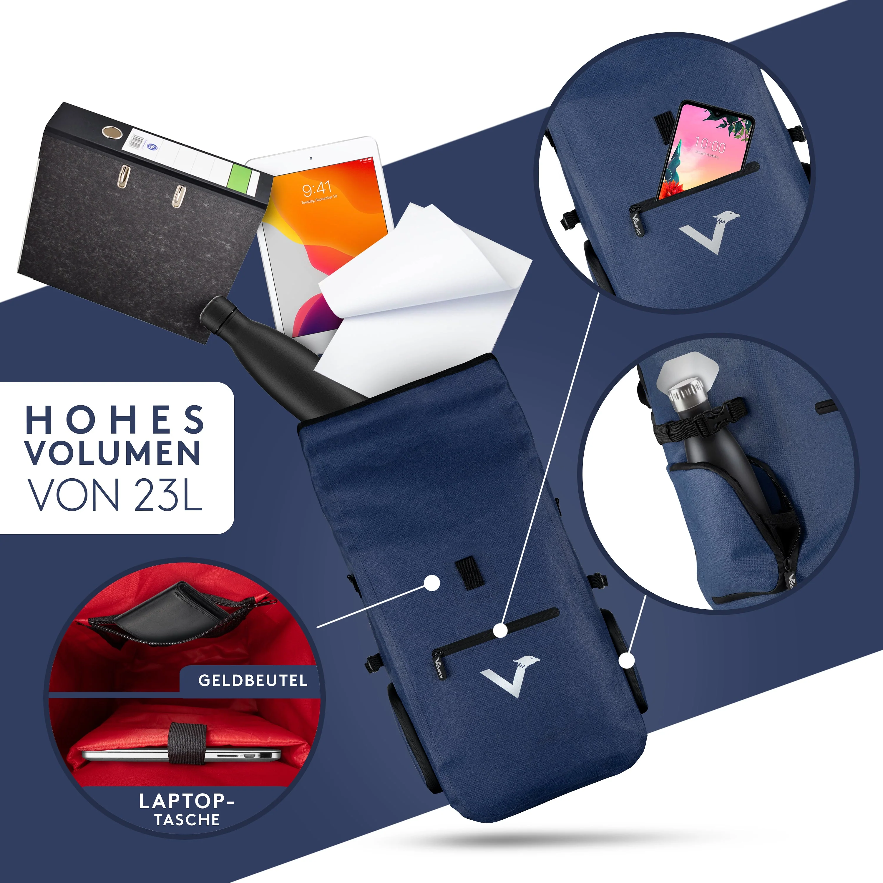 ValkPro 3in1 Fahrradtasche - hochfunktionales Multitalent - B-WARE - Image 5