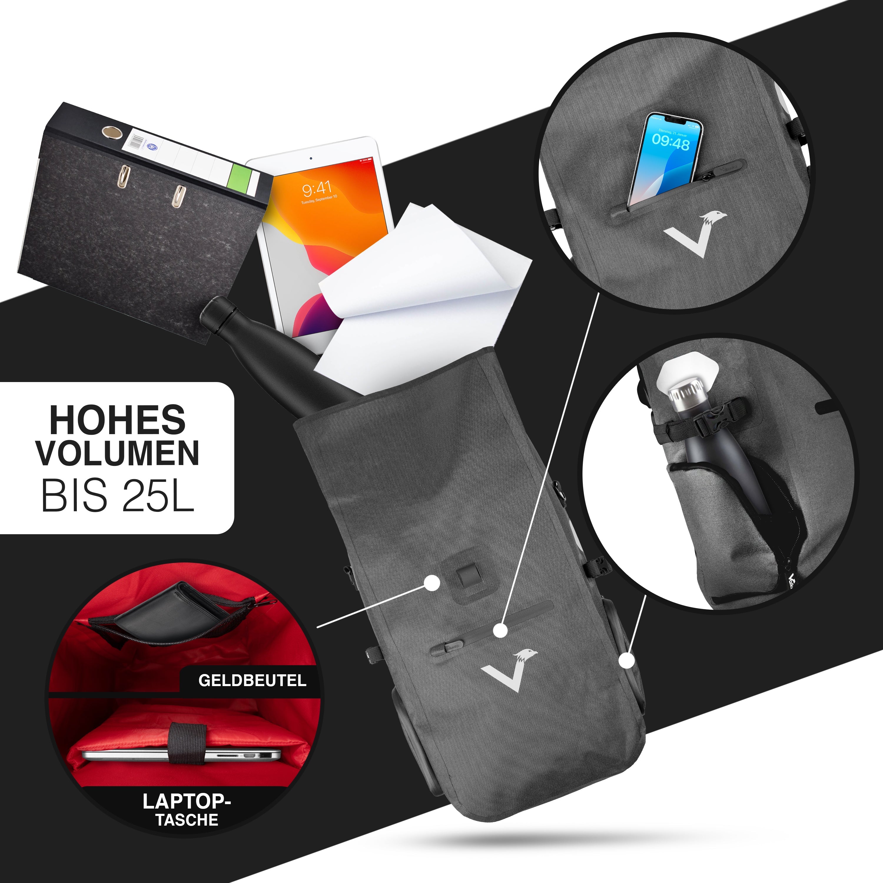 ValkPro 3in1 Fahrradtasche - hochfunktionales Multitalent | Bundle - Image 19