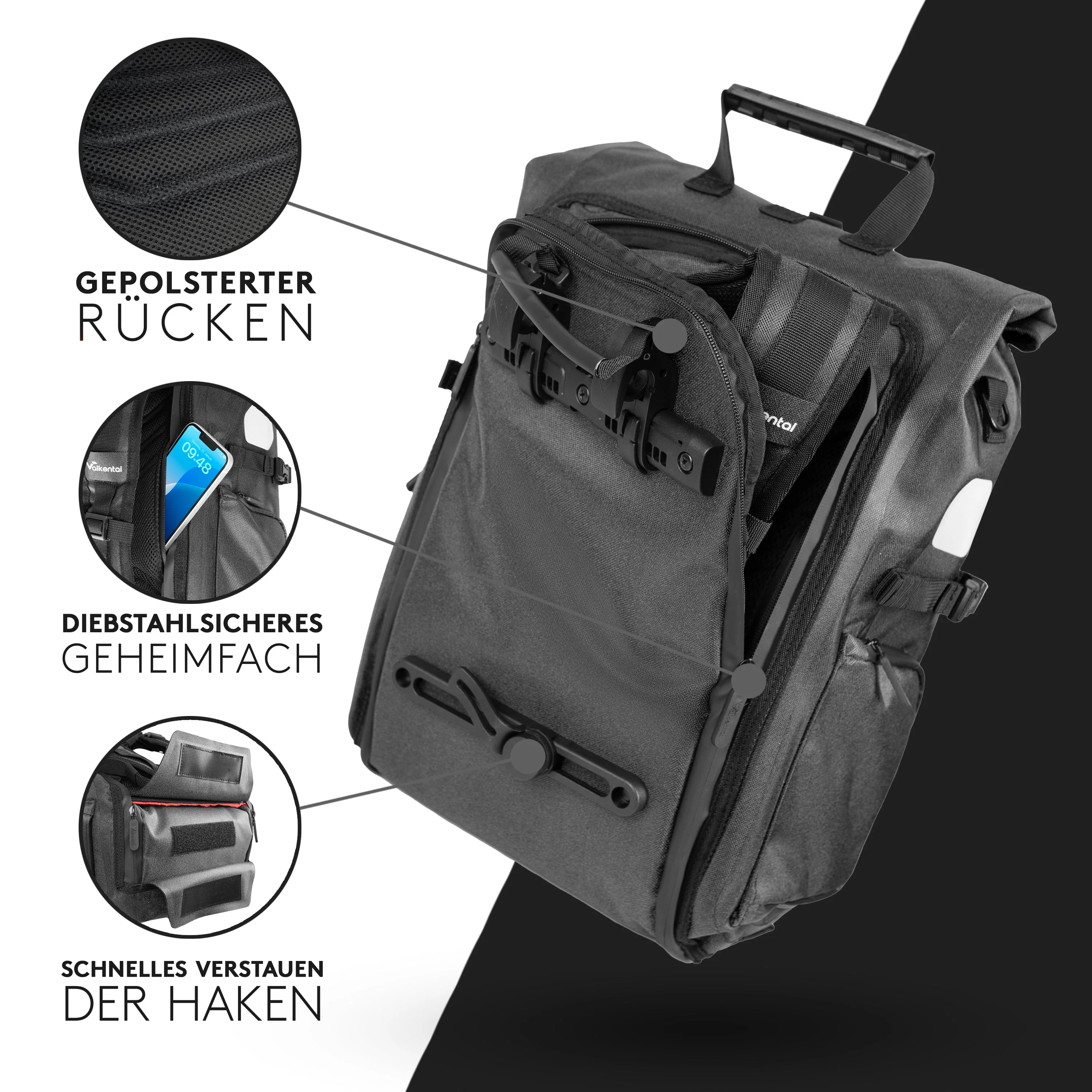 ValkPro 3in1 Fahrradtasche - hochfunktionales Multitalent | Bundle - Image 24