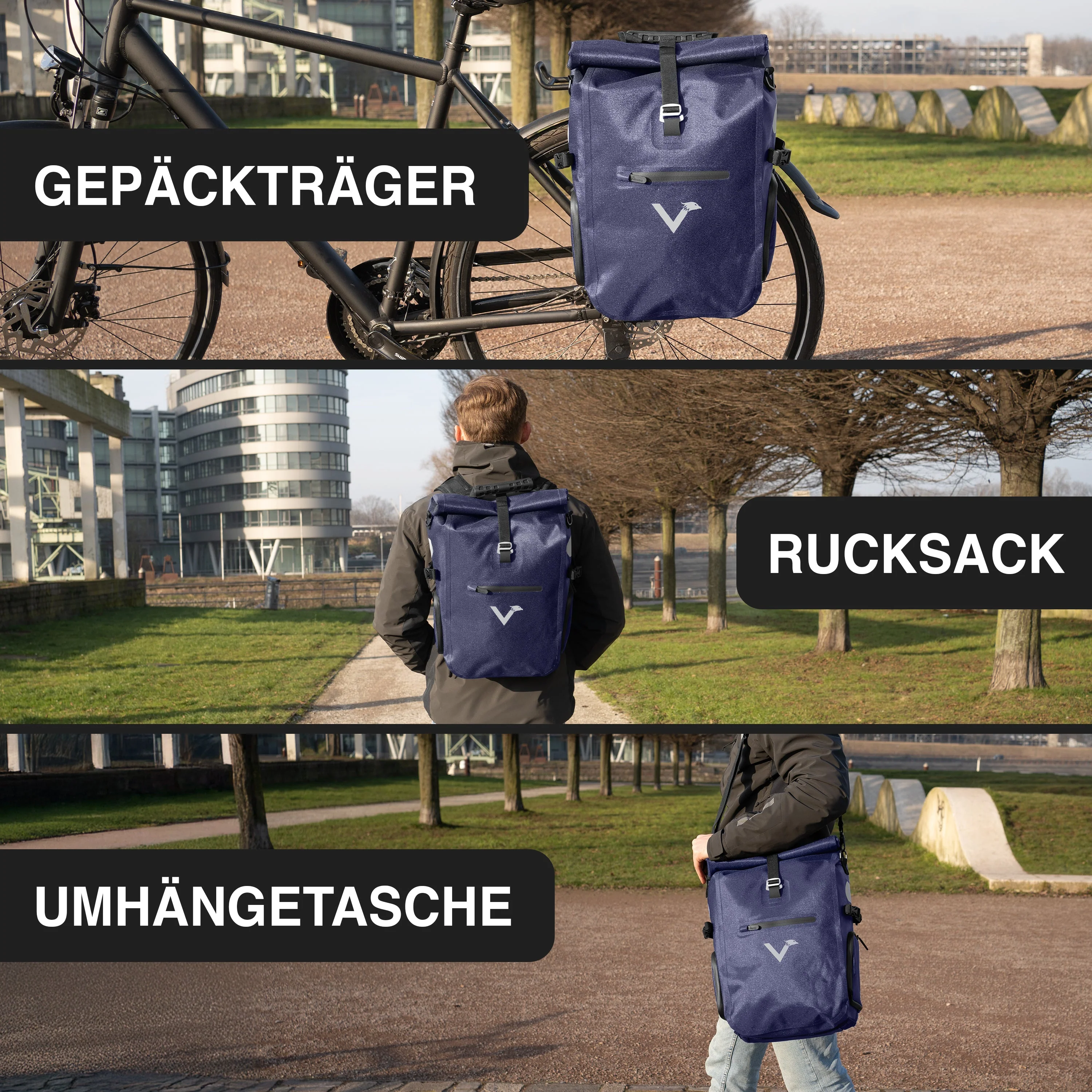 ValkPro 3in1 Fahrradtasche - hochfunktionales Multitalent | Bundle - Image 3