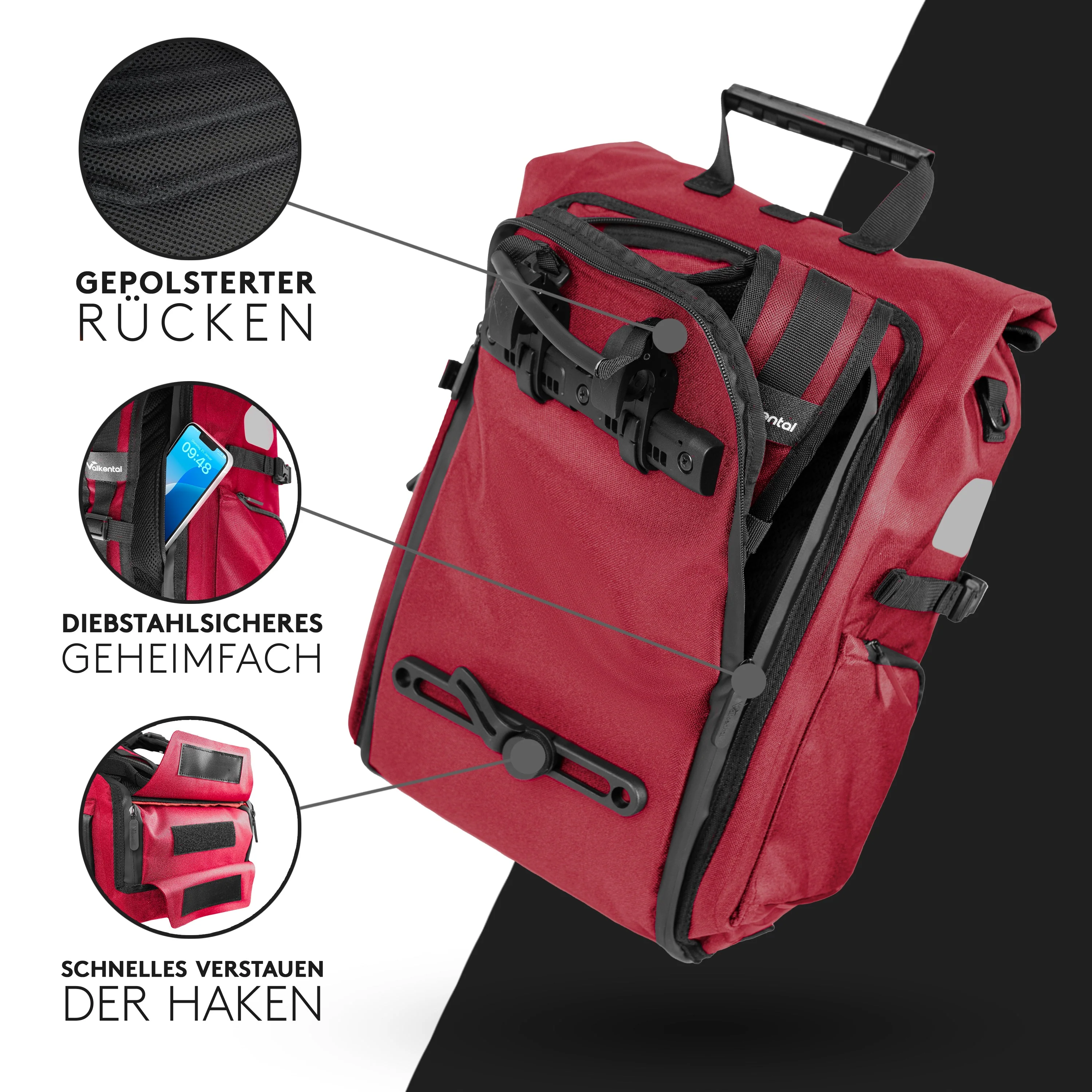 ValkPro 3in1 Fahrradtasche - hochfunktionales Multitalent | Bundle - Image 38