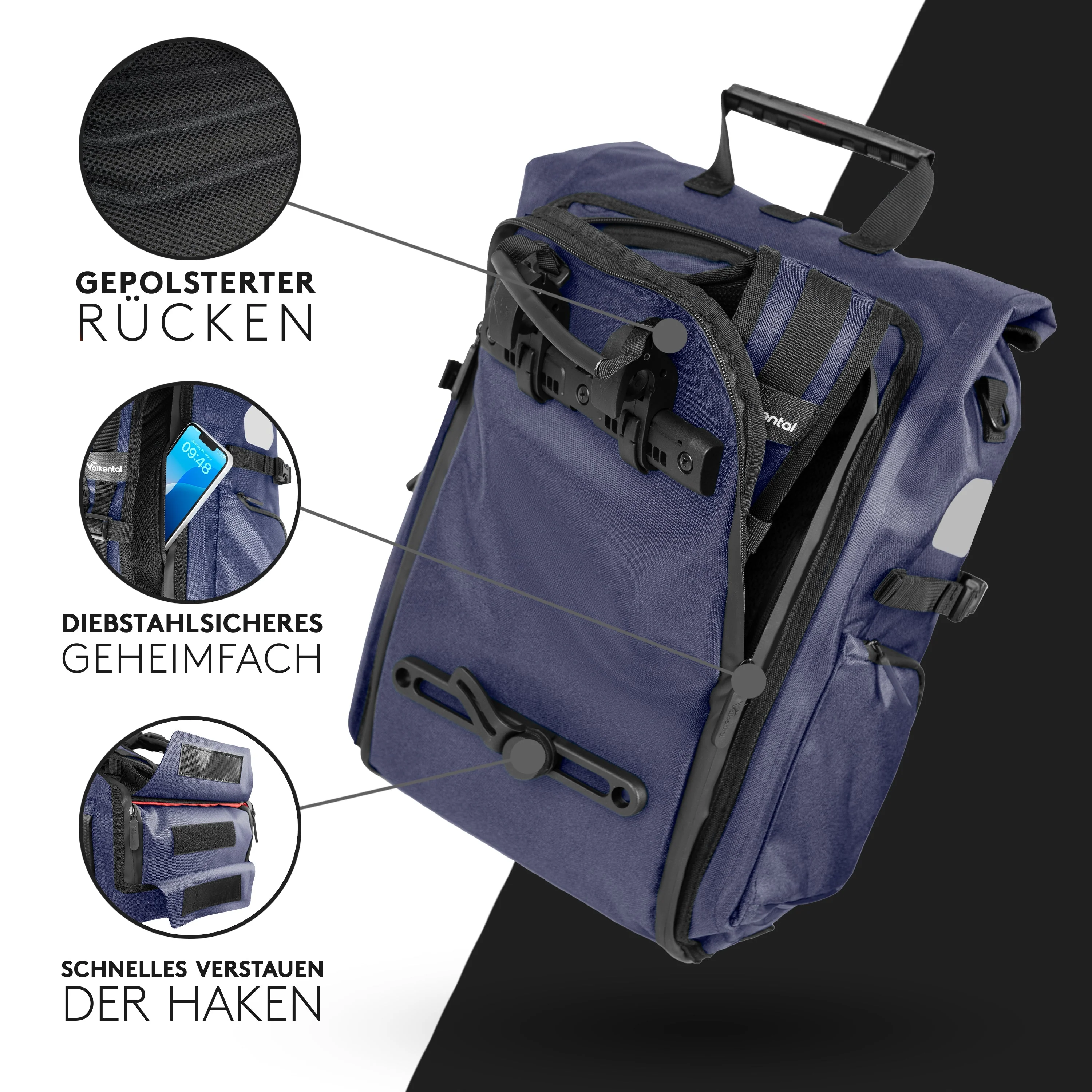 ValkPro 3in1 Fahrradtasche - hochfunktionales Multitalent | Bundle - Image 4