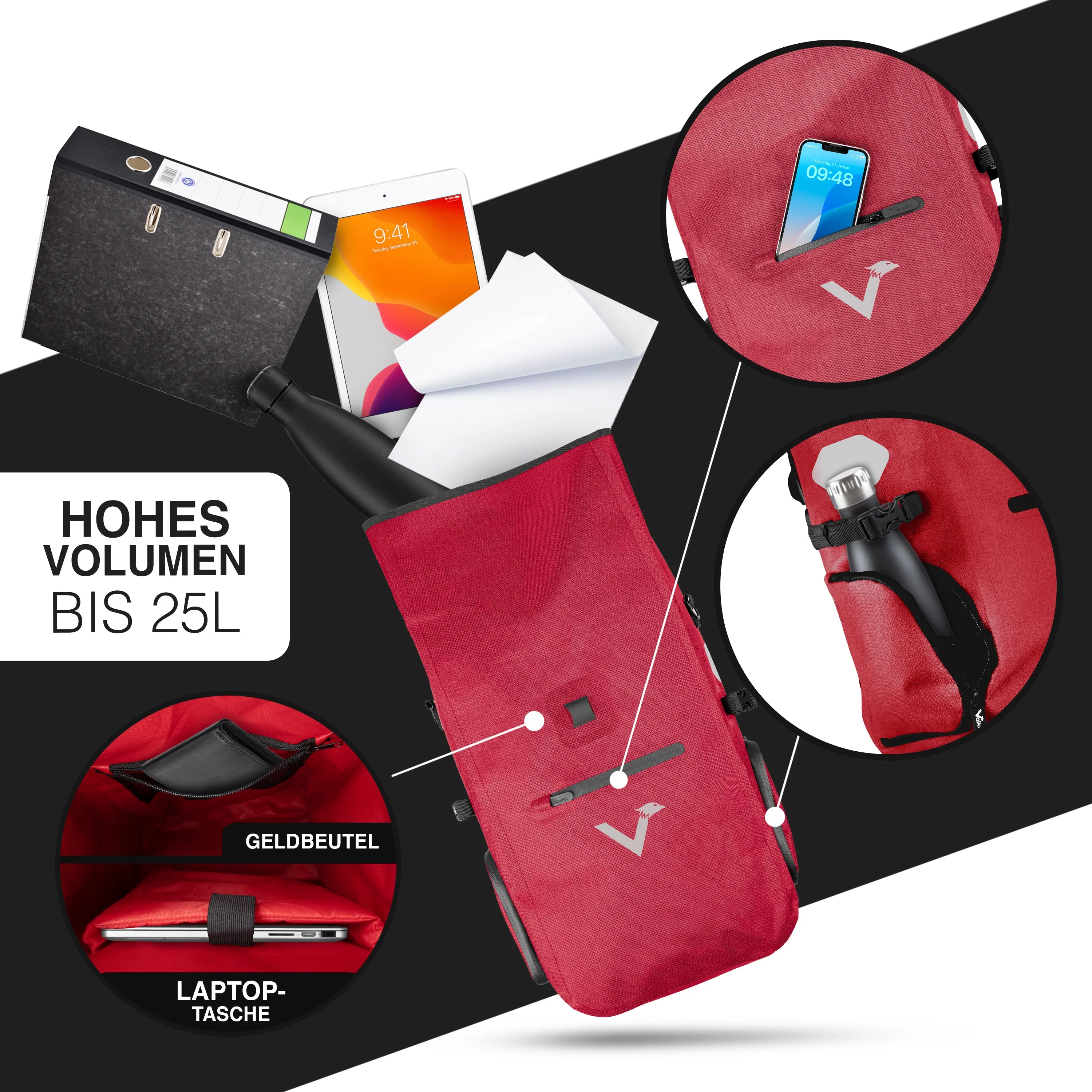 ValkPro 3in1 Fahrradtasche - hochfunktionales Multitalent | Bundle - Image 40