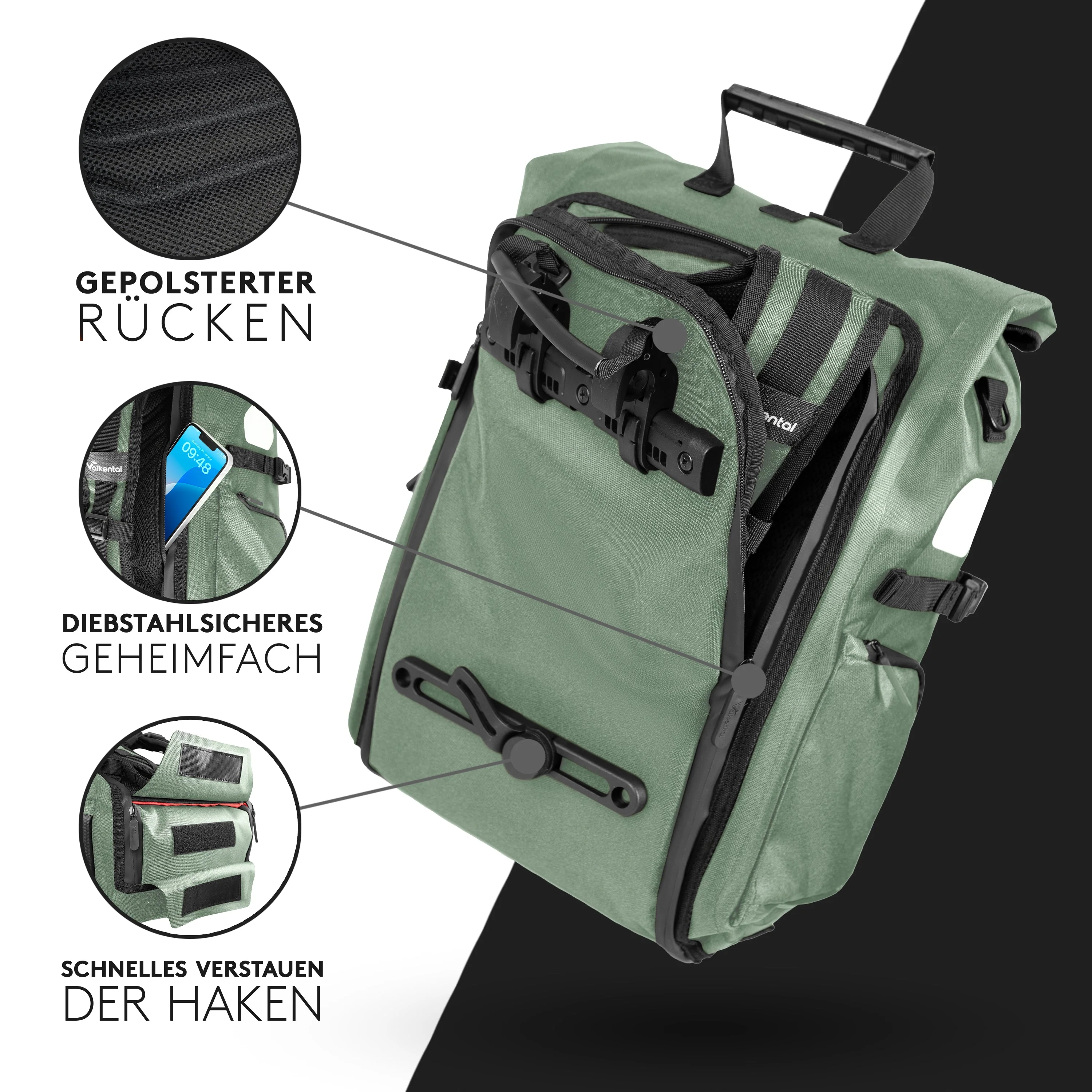 ValkPro 3in1 Fahrradtasche - hochfunktionales Multitalent | Bundle - Image 45