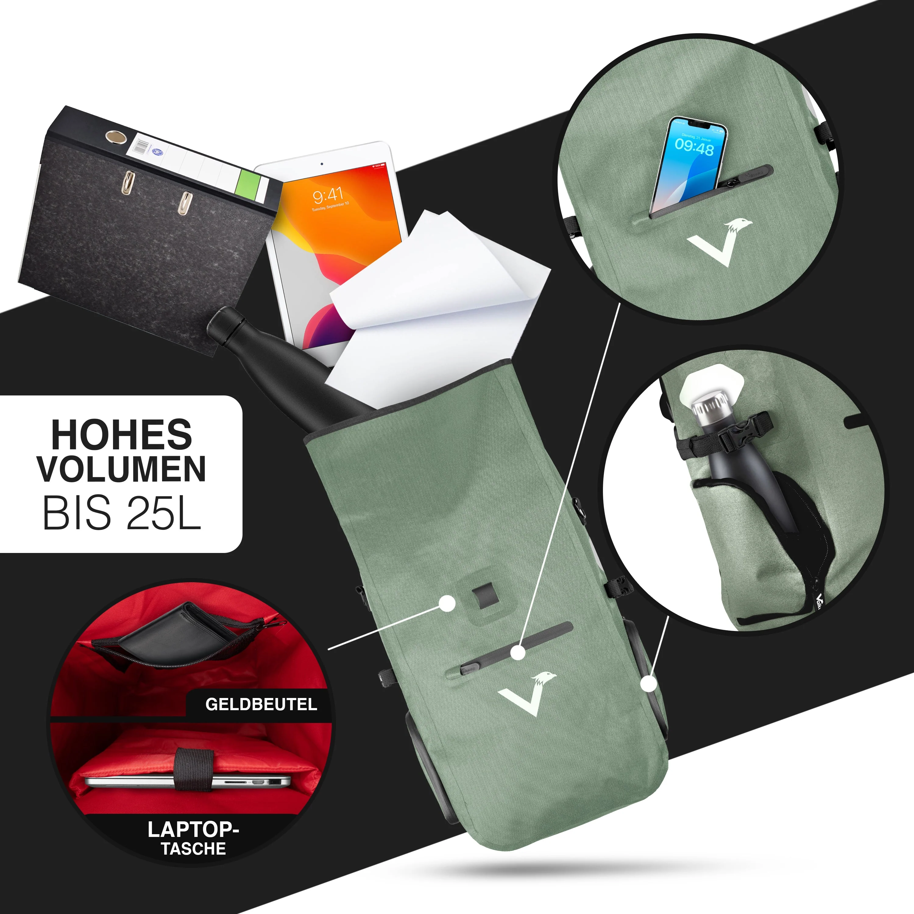 ValkPro 3in1 Fahrradtasche - hochfunktionales Multitalent | Bundle - Image 47