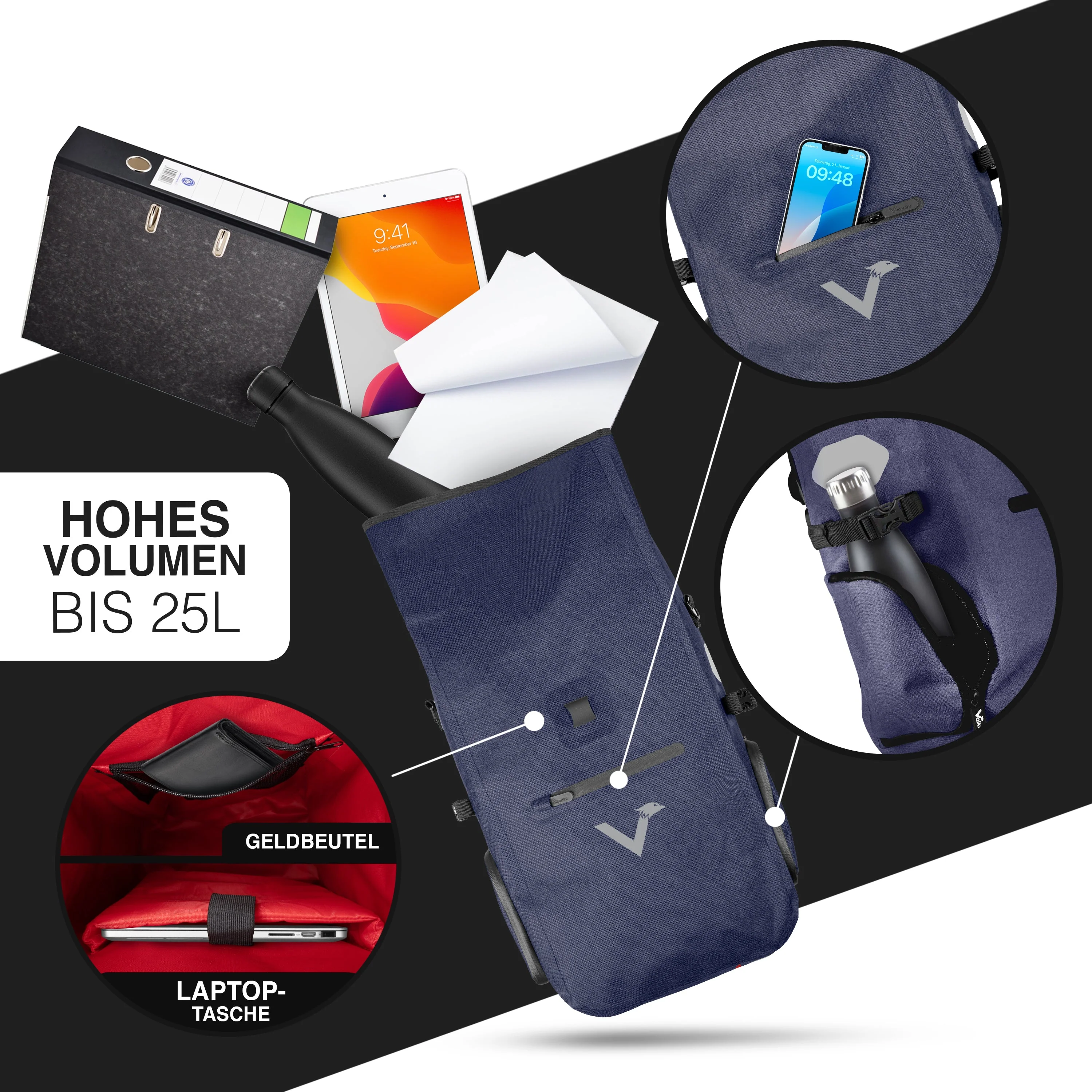 ValkPro 3in1 Fahrradtasche - hochfunktionales Multitalent | Bundle - Image 6